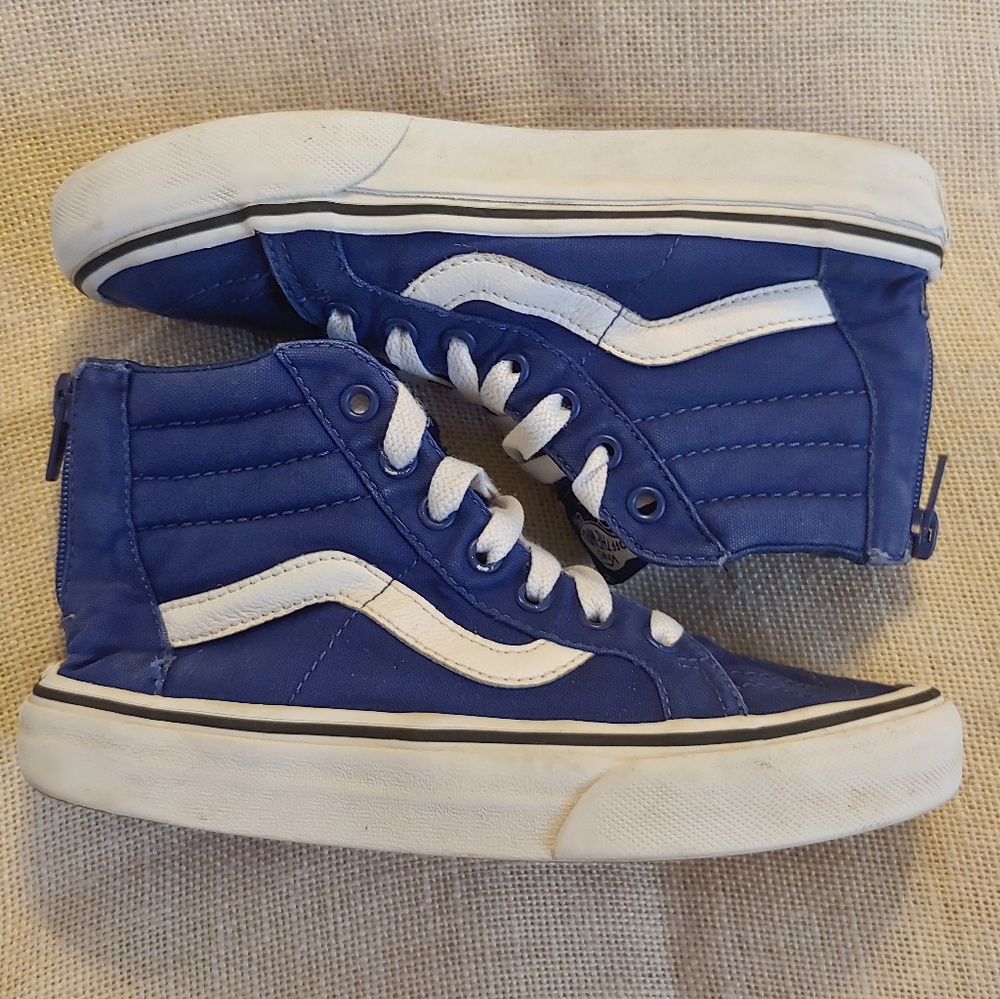 VANS Cobalt Blue Kids Skateboard Shoe